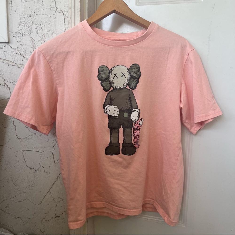 Uniqlo x KAWS Companion Graphic Pink Shirt!